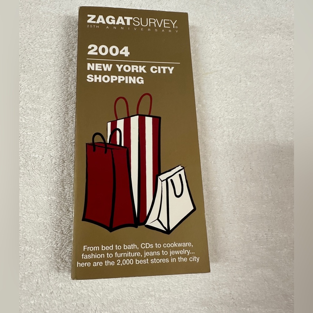 Vintage Rare ZagatSurvey 2004 New York City Shopping